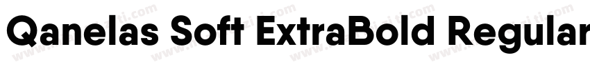 Qanelas Soft ExtraBold Regular字体转换